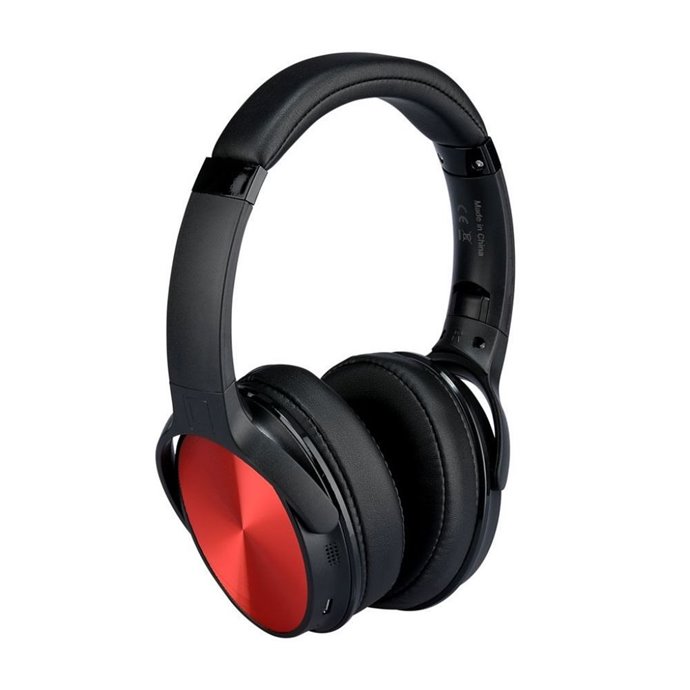 Bluetooth Wireless Headphone with Rotable Head 500mAh Red W/Bag Bluetooth Wireless Headphone with Rotable Head 500mAh Red W/Bag