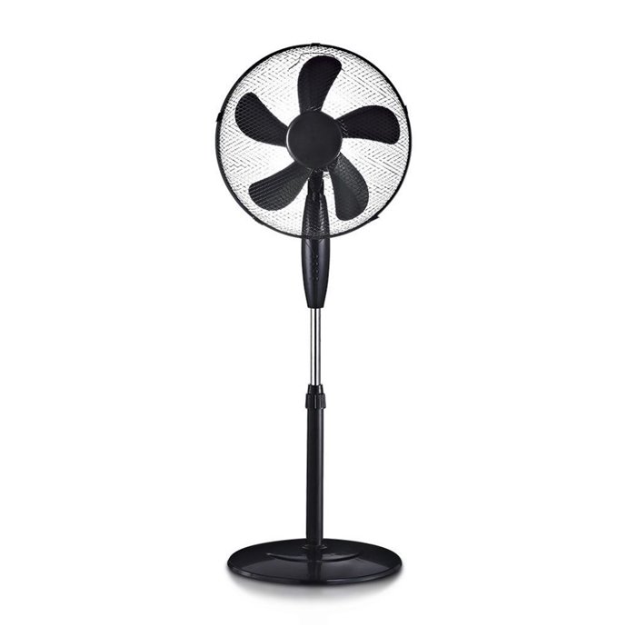 55W Stand Fan Round Base 5 Blades 3 Speed Black 55W Stand Fan Round Base 5 Blades 3 Speed Black