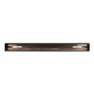 Recessed Aluminium Track Rail Black 1M