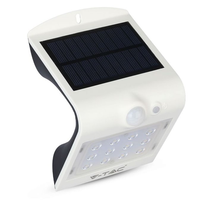 1.5W LED Solar Wall Light 4000K+4000K White+Black Body 1.5W LED Solar Wall Light 4000K+4000K White+Black Body