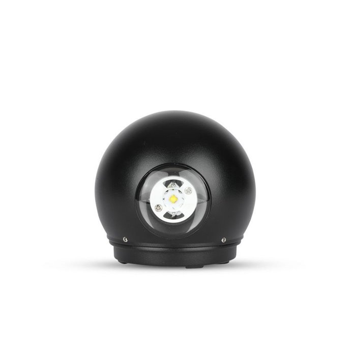 6W LED Wall Light Black Body Round IP65 4000K 6W LED Wall Light Black Body Round IP65 4000K