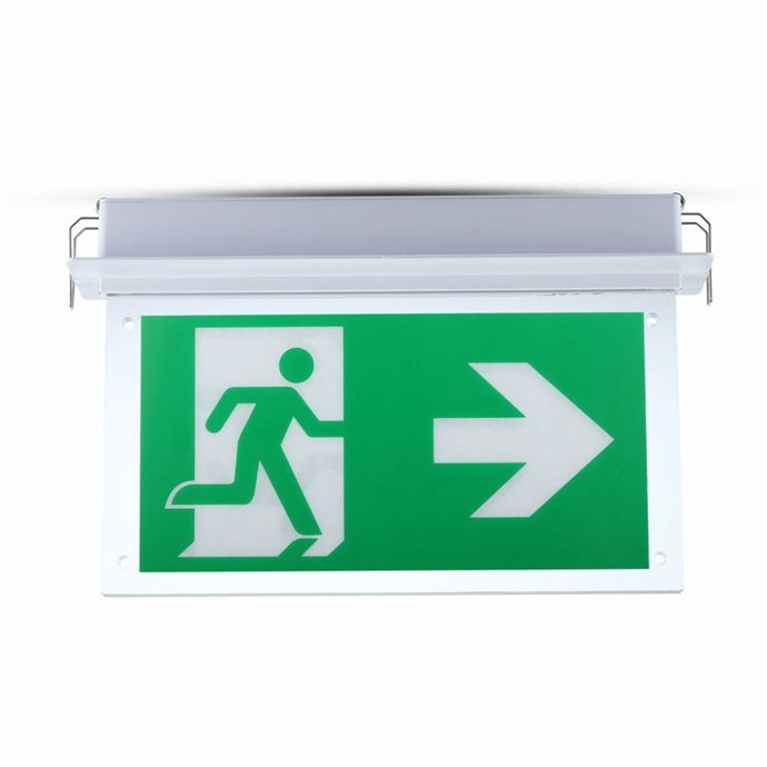 2W LED Recesed Fixed Emergency Exit Light 6000K 2W LED Recesed Fixed Emergency Exit Light 6000K