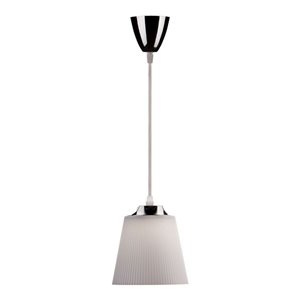 7W Pendant Light Chrome Body + White Shade 4000K