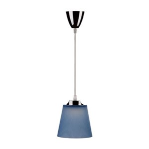 7W Pendant Light Chrome Body + Blue Shade 4000K