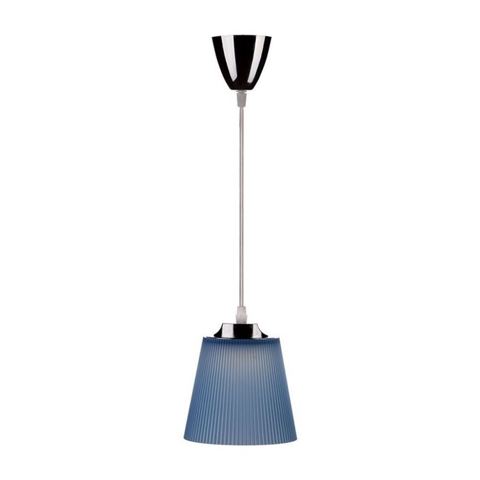 7W Pendant Light Chrome Body + Blue Shade 4000K 7W Pendant Light Chrome Body + Blue Shade 4000K