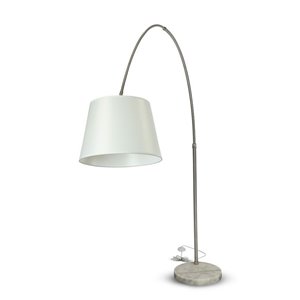 LED Floor Lamp E27 Ivory Lamp Shade