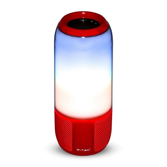 2*3W LED Bluetooth Speaker with USB&Tf Card Slot Red