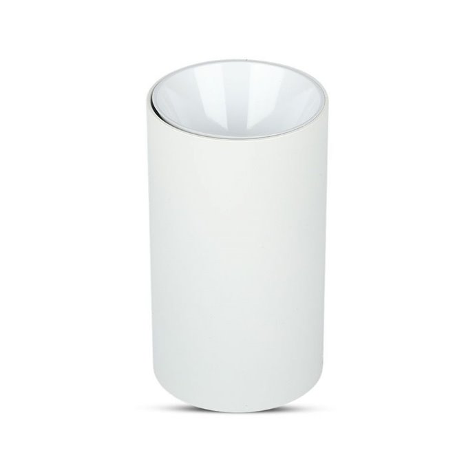 GU10 Fitting Round White + White GU10 Fitting Round White + White