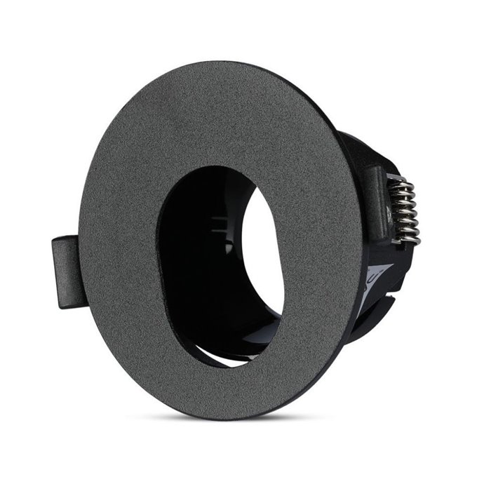 GU10 Fitting Black + Black Round GU10 Fitting Black + Black Round