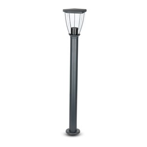 Bollard Lamp with Clear Cover Black