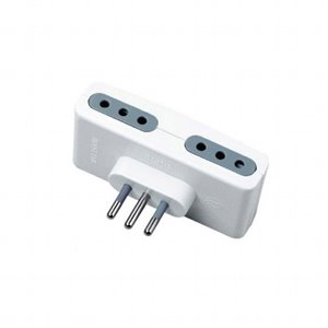 Adattatore Spina 10A 4 Prese 10A Max:1500W