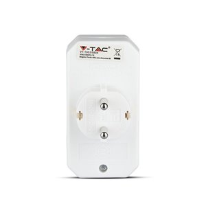Adapter With Earthing Contact 2 Socket 2.5A 1 Socket 16A White