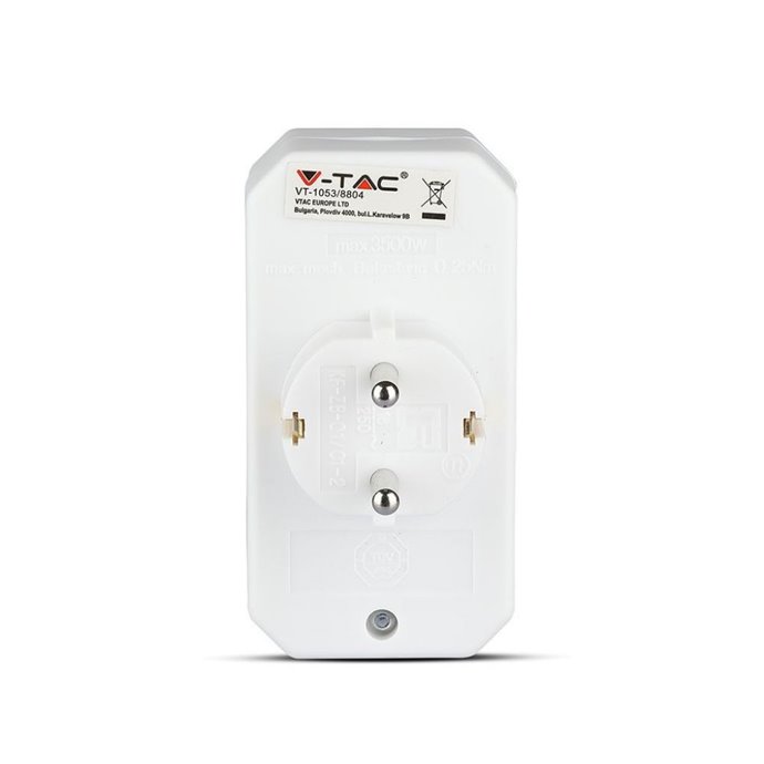 Adapter With Earthing Contact 2 Socket 2.5A 1 Socket 16A White Adapter With Earthing Contact 2 Socket 2.5A 1 Socket 16A White