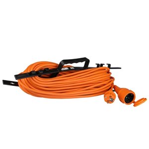 Extension Cord 3G 1.5mm*30M 1 Way 16A IP44 Orange&Black