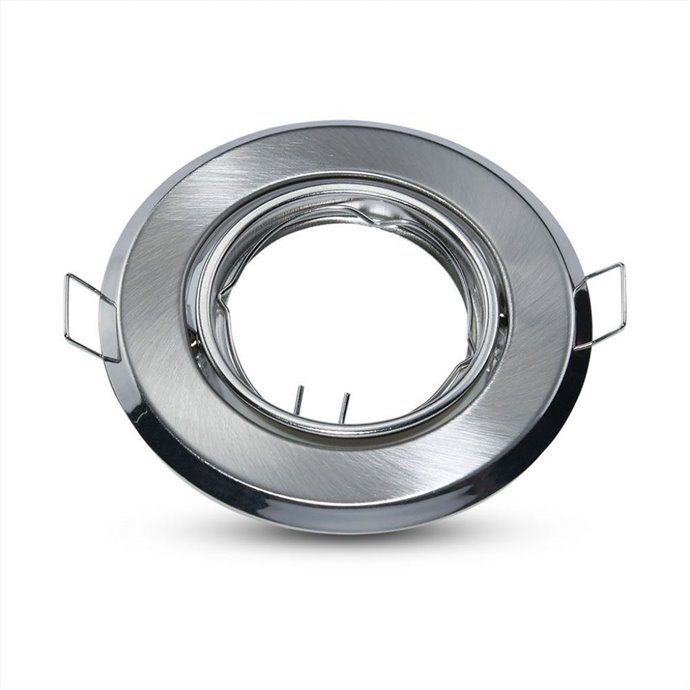 GU10 Round Spotlight Fitting Satin Nickle 2 Pcs/Box D:93 GU10 Round Spotlight Fitting Satin Nickle 2 Pcs/Box D:93