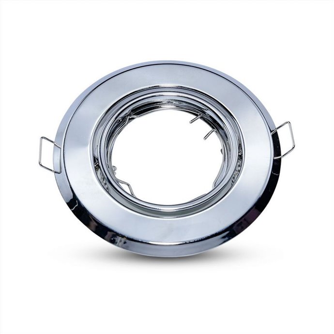 GU10 Round Spotlight Fitting Chome 2 Pcs/Box D:93 GU10 Round Spotlight Fitting Chome 2 Pcs/Box D:93