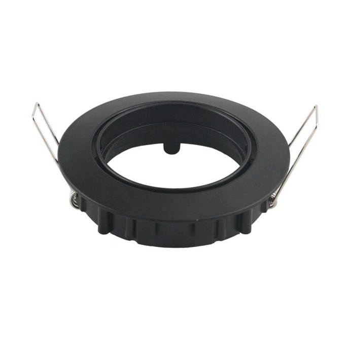 GU10 Fitting Round Movable Black GU10 Fitting Round Movable Black