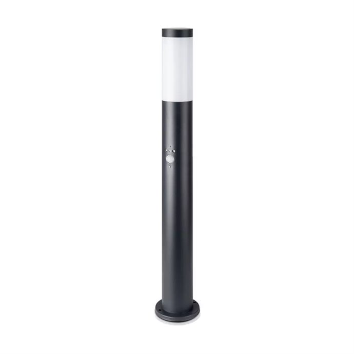 E27 Bollard Lamp 80cm with PIR Sensor Stainless Steel Body Black IP44 E27 Bollard Lamp 80cm with PIR Sensor Stainless Steel Body Black IP44