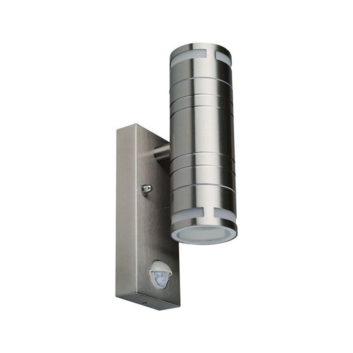 Wall Fitting GU10 Steel Body Sensor 2 Way IP44