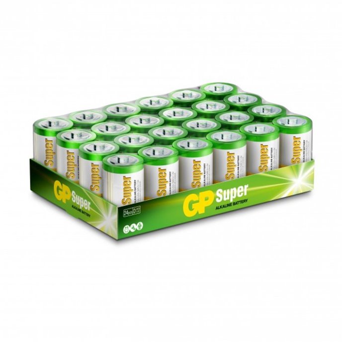 Batteria Super Alcalina 1,5V Torcia D / 13A / LR20 (Confezione 24 Pezzi) Batteria Super Alcalina 1,5V Torcia D / 13A / LR20 (Confezione 24 Pezzi)
