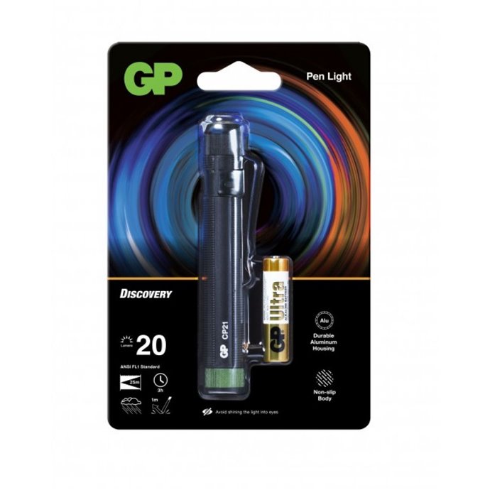 Torcia LED CP21 Penna 20LM con 1 Batteria Mini Stilo AAA Torcia LED CP21 Penna 20LM con 1 Batteria Mini Stilo AAA