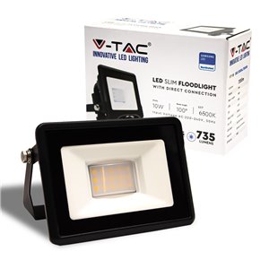 10W LED Floodlight Samsung Chip Black Body 6500K