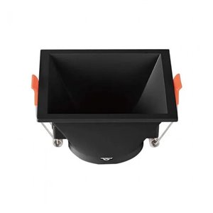 GU10 Fitting Square Black