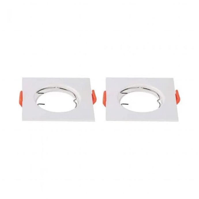 GU10 Fitting Square White