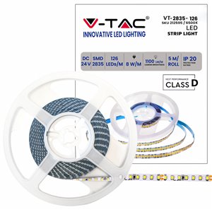 LED Strip SMD2835 126 LEDs 24V IP20 6500K 137 lm/W