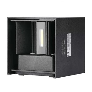 5W Wall Lamp Bridgelux Chip 4000K Black Square