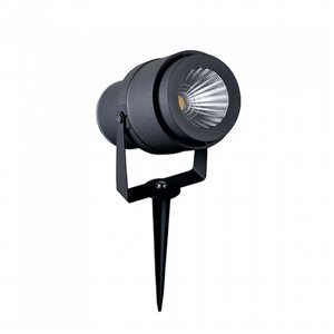 12W LED Garden Spike Lamp Grey Body 3000K