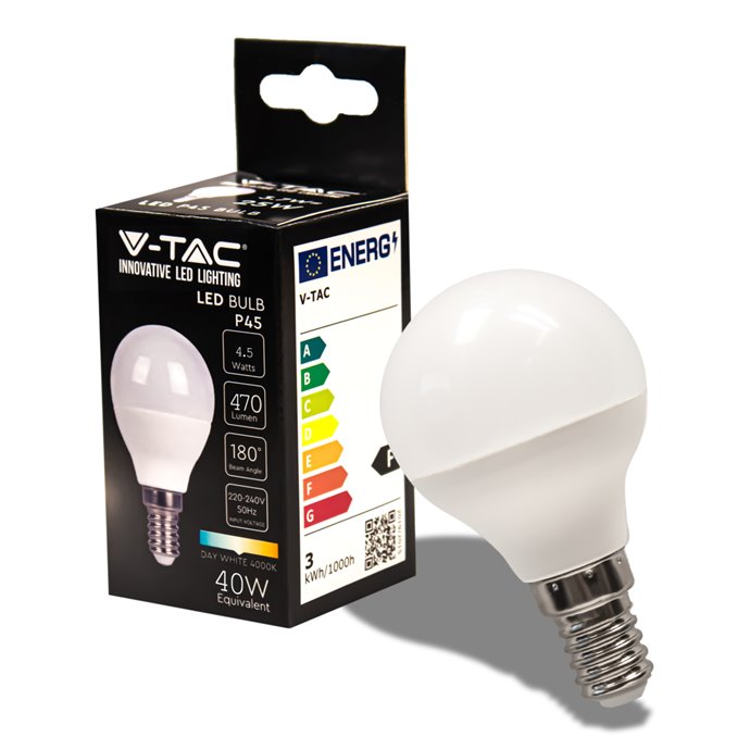 LED Bulb 4.5W E14 P45 4000K LED Bulb 4.5W E14 P45 4000K
