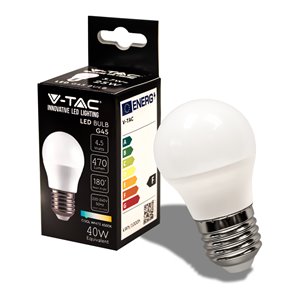 LED Bulb 4.5W E27 G45 6500K