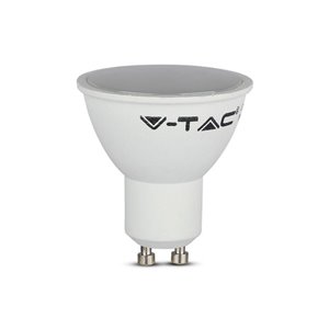 LED Spotlight 4.5W GU10 White Plastic Milky Cover 4000K