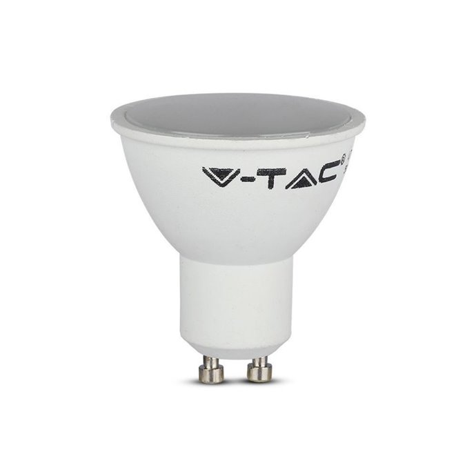LED Spotlight 4.5W GU10 White Plastic Milky Cover 4000K LED Spotlight 4.5W GU10 White Plastic Milky Cover 4000K