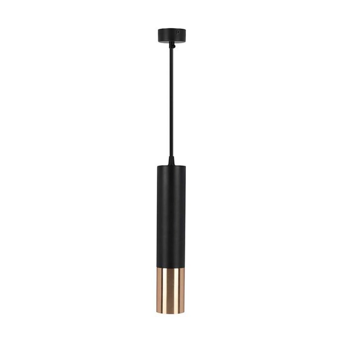 1*GU10 Hanging Pendant Black + Gold D:60*300mm 1*GU10 Hanging Pendant Black + Gold D:60*300mm