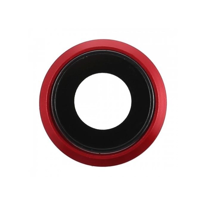 Cornice fotocamera posteriore e obiettivo per iPhone 8 Red Cornice fotocamera posteriore e obiettivo per iPhone 8 Red