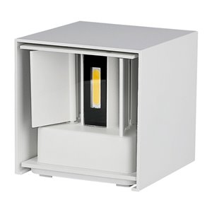 5W Wall Lamp with Bridglux Chip White Body Square IP65 4000K