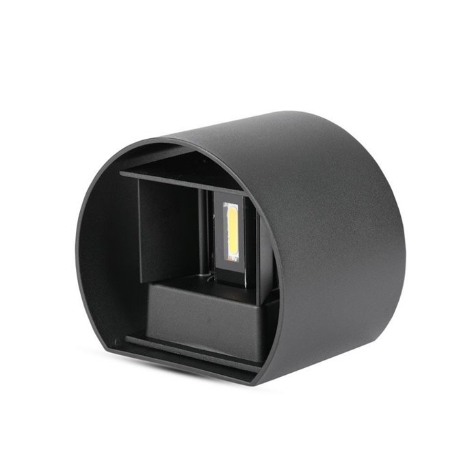 5W Wall Lamp with Bridglux Chip Black Body Round IP65 3000K 5W Wall Lamp with Bridglux Chip Black Body Round IP65 3000K