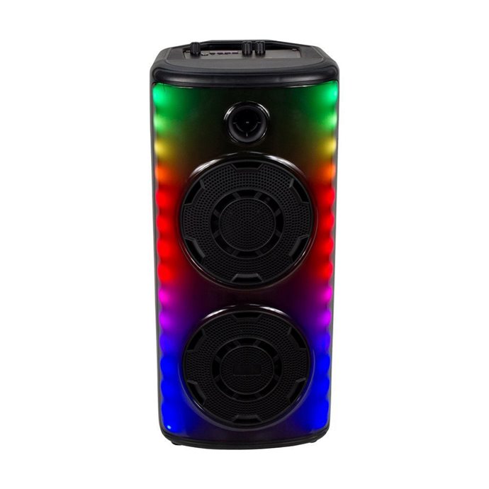20W Rechargeable Speaker with 1 Wired Microphone RF Control & Handle(2*8Inch) 20W Rechargeable Speaker with 1 Wired Microphone RF Control & Handle(2*8Inch)