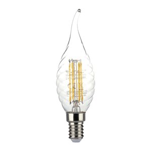 4W Twist Candle Flame Filament Bulb 3000K E14