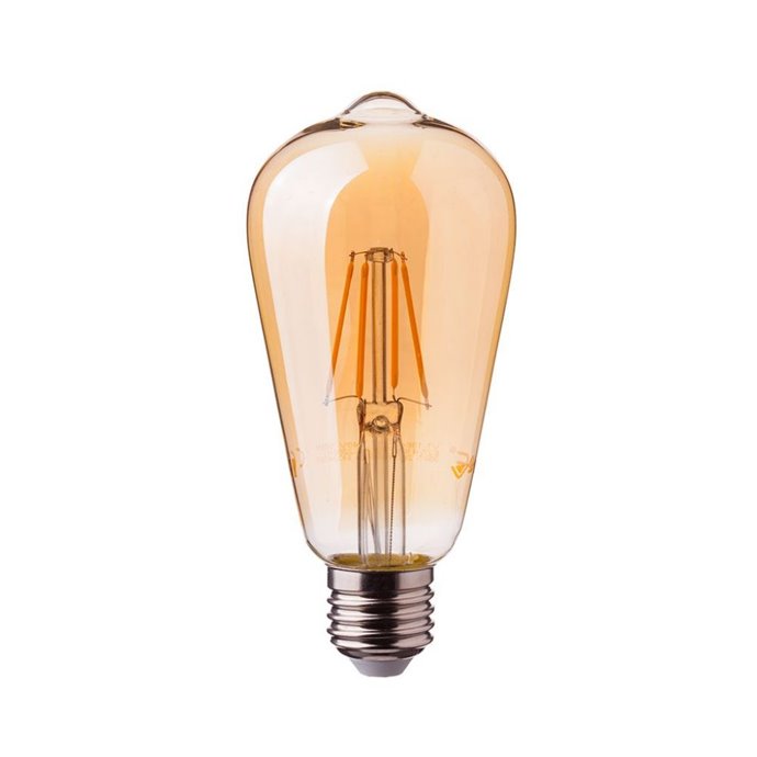 4W LED ST64 Filament Amber Cover Bulb 2200K E27 4W LED ST64 Filament Amber Cover Bulb 2200K E27