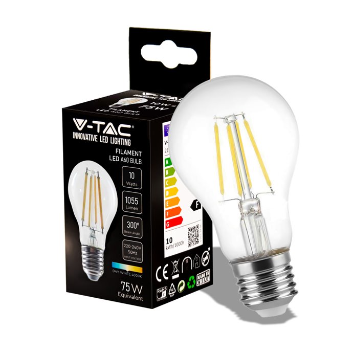 10W A60 LED Filament Bulb 4000K E27 10W A60 LED Filament Bulb 4000K E27