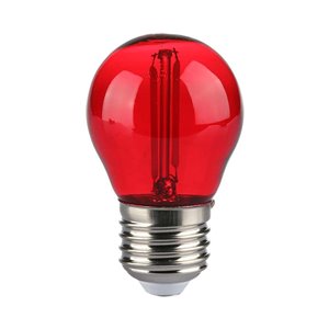 2W G45 LED Red Color Filament Bulb E27