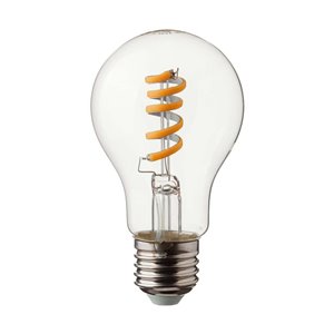 4W LED Spiral Filament Bulb Clear 3000K