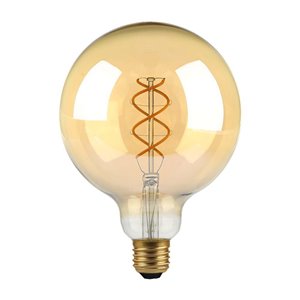 5W G125 Filament Bulb 1800K Amber Glass