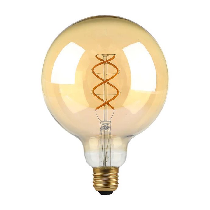 5W G125 Filament Bulb 1800K Amber Glass 5W G125 Filament Bulb 1800K Amber Glass