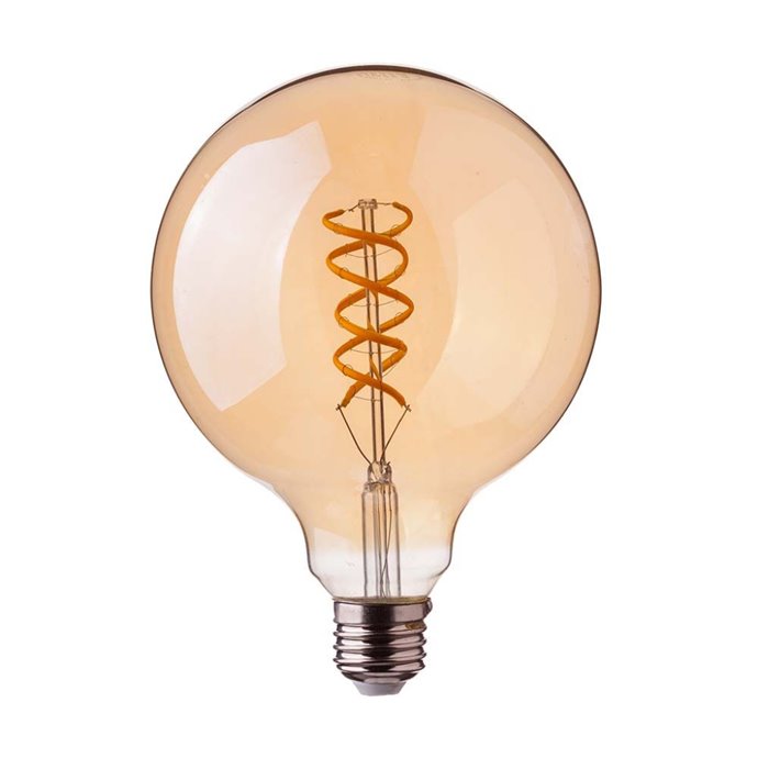 5W G95 Filament Bulb 1800K Amber Glass 5W G95 Filament Bulb 1800K Amber Glass