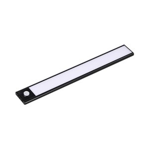 Lampada LED da armadio ricaricabile USB 2W Sensore PIR Colore Nero 40cm 4000K IP20