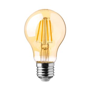 12W A70 LED Filament Bulb Amber Cover with 2200K E27